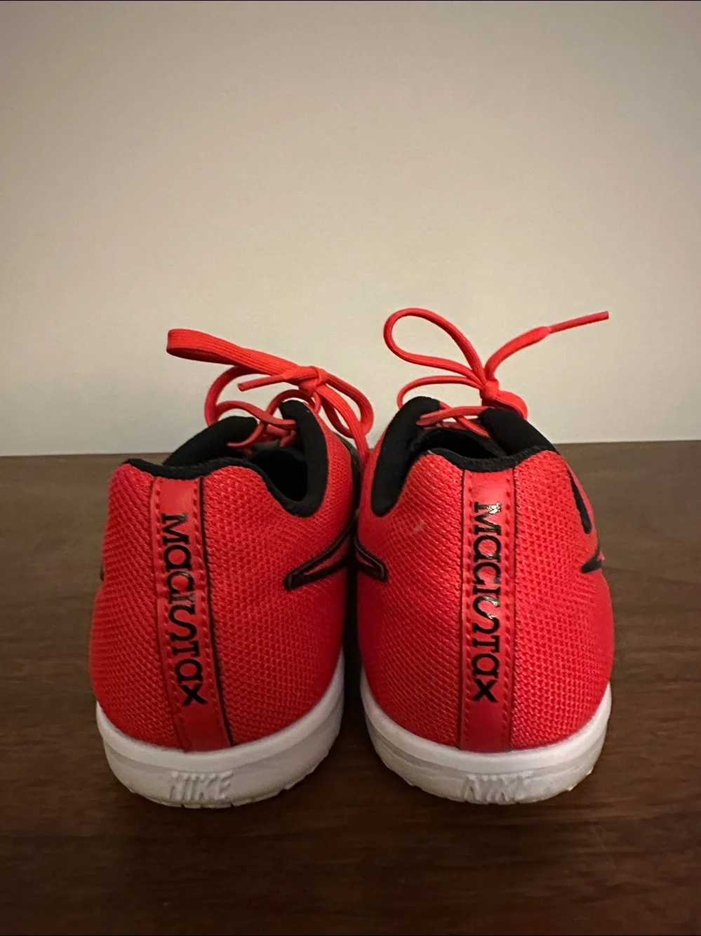 Nike Black & Red Indoor Soccer Shoes